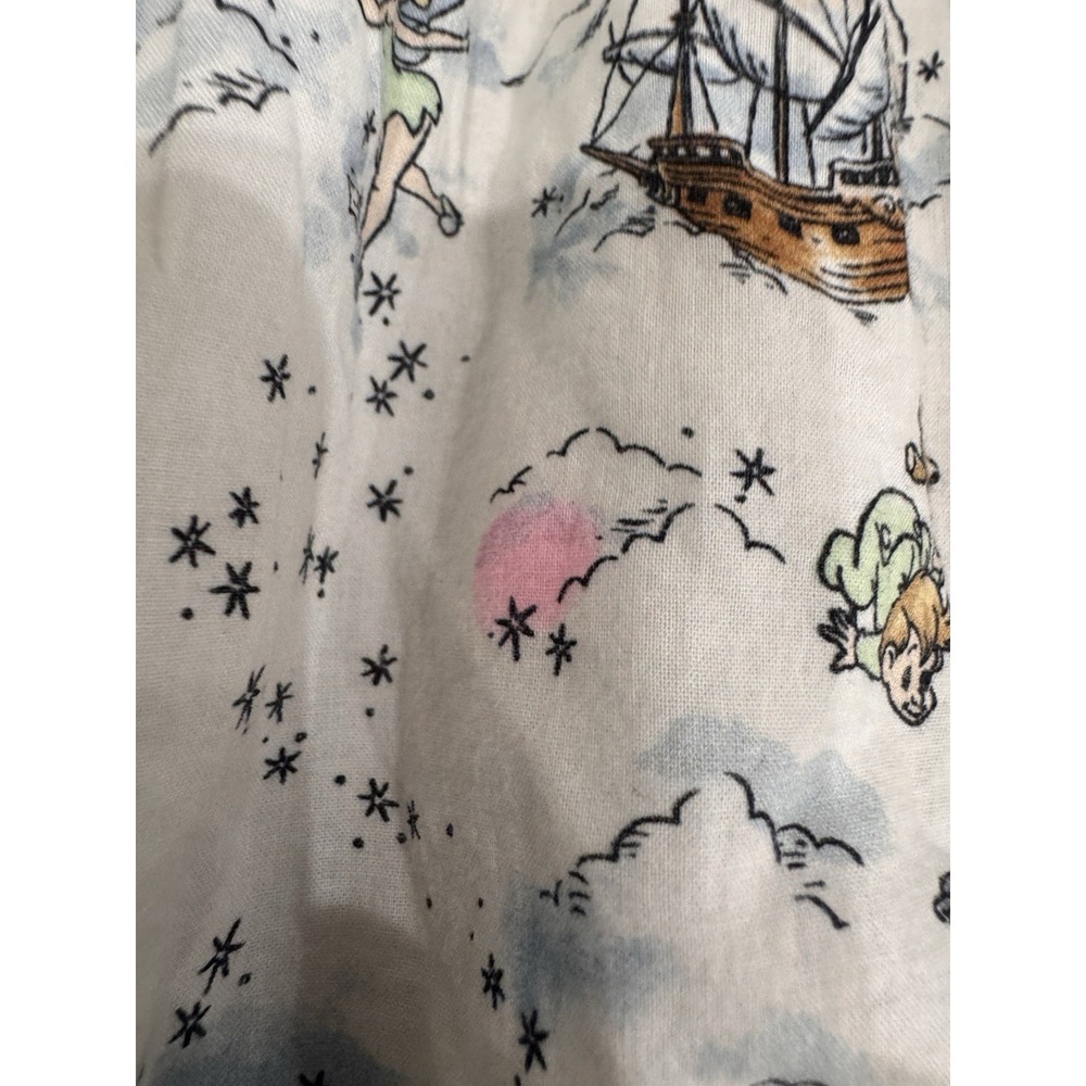 Disney Janie and Jack Girls Size 7 Dress Tinker Bell Fairy Print Puff Sleeves - Picture 3 of 11